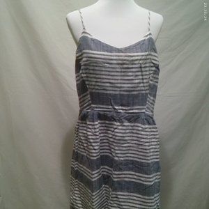 Old Navy sundress   Grey w/ white lines   extra Large  sleeveless